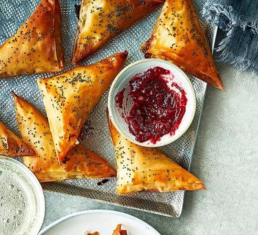 Brie & Cranberry Filo Parcels