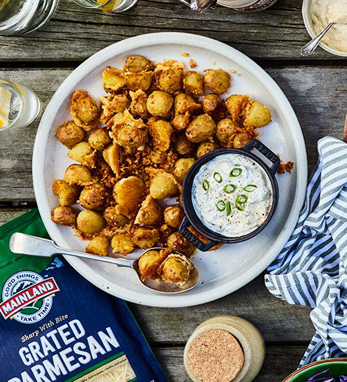 Crispy Parmesan Potatoes